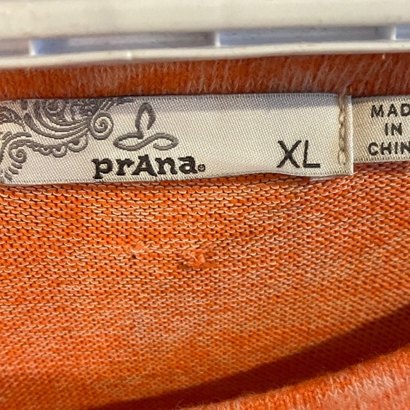 Prana Orange Long Sleeve Top - Picture 2 of 6